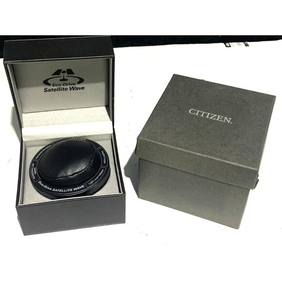 Citizen Watch Box Eco Drive Satellite Wave GPS Black Empty - Picture 2 of 9
